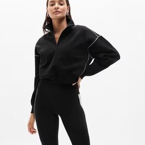 Athleta Forever Fleece 1/2 zip high hip sweatshirt